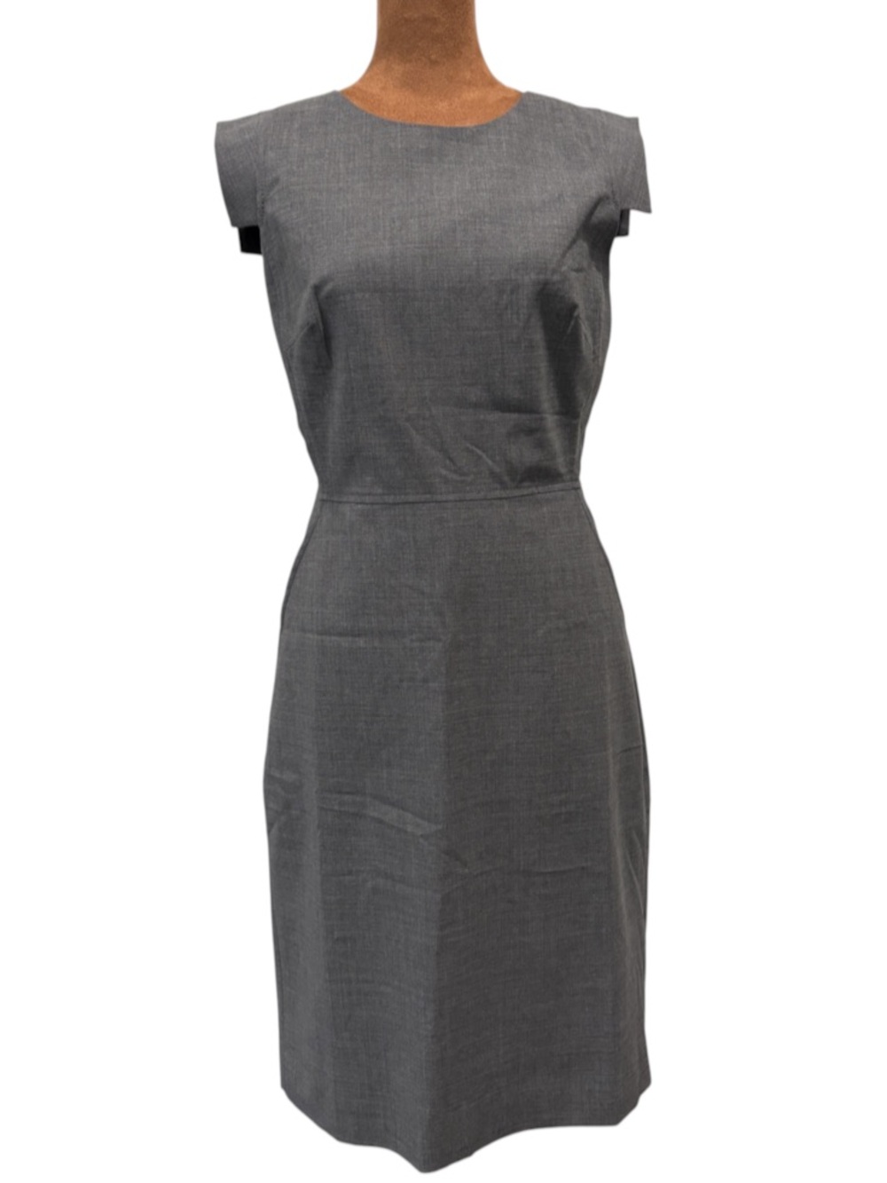 NWT J.Crew Resume Dress Italian Stretch Wool Gray Sheath Size 2 $228